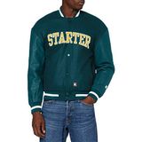Starter Black Label Heren Team Jacket, Mannen College Jacket in 3 verschillende kleuren, maat S tot XXL, Retro Green., M