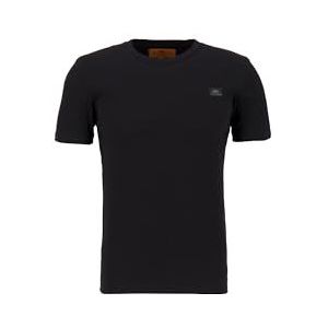 ALPHA INDUSTRIES X-fit Rib T T-shirt voor heren, 03-zwart, XS