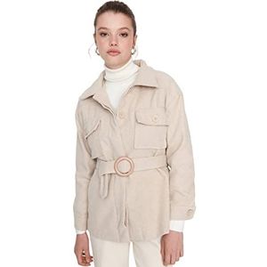 TRENDYOL Classic Coat - Black - Standaard, Greige, 36