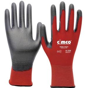 Cimco Skinny Touch grijs/rood 141239 Nylon Werkhandschoenen Maat: 11, XXL EN 388 1 paar/paren