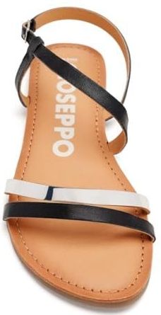 GIOSEPPO - BARGEME - Damessandalen - Zwart - Leer - Verstelbare Sluiting