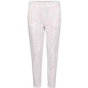 ICHI IHKATE PA16-20118683 Damesbroek, stoffen broek, Cloud Dancer Multi Stripe Aop (202016), S