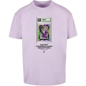 Mister Tee Upscale Blend Oversized T-shirt, uniseks, met opdruk, oversized fit, katoen met print, grafisch T-shirt, lila (lilac), 3XL