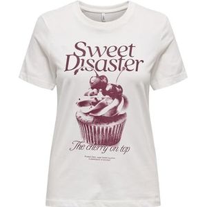 ONLY Onlvivvi Reg Life S/S Lovely Top Box JRS, cloud dancer, M