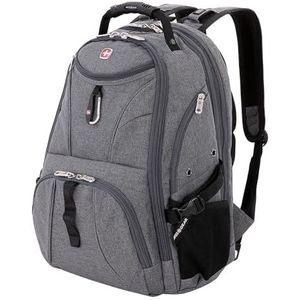 SwissGear 1900 Scansmart TSA Laptoprugzak, 43 cm/17 inch, Hei Grijs, 19-Inch