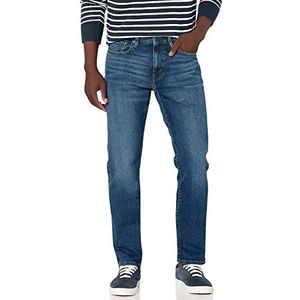 Amazon Essentials Men's Spijkerbroek met atletische pasvorm, Vintage wassing, 33W / 32L