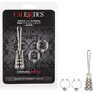 Tepple and Clitoral Non-Piercing Body Jewelry - Zilver - Borststimulator