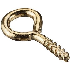 Merriway BH02309 Fotolijsten schroefconstructie 12 mm, galvanisch messingd/wit, 30 stuks