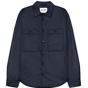 Seidensticker Regular fit shirt met lange mouwen, donkerblauw, XL, Donkerblauw, XL