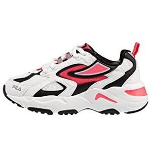 FILA CR-CW02 RAY Tracer Tieners hardloopschoen, White-Coral Paradise, 36 EU