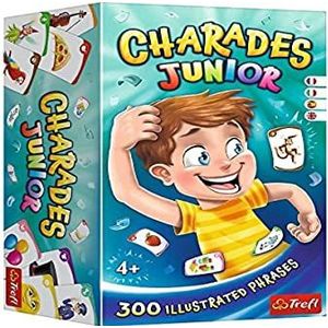 Trefl - Charades Junior - familiespel, spel voor het raden van wachtwoorden, kaarten met wachtwoorden, sociaal spel voor volwassenen en kinderen vanaf 4 jaar 02316