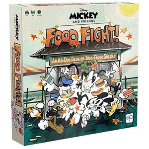 The OP USAopoly - Disney Mickey And Friends Food Fight - Bordspel - Een Groots Voedselgevecht Met Mickey, Donald, Minnie, Goofy En Daisy - Vanaf 6 jaar - Voor 3 tot 5 Spelers - Engelstalig