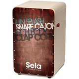 Sela SE 080 Casela Pro Cajon met Snare On/Off mechanisme, speelklaar opgebouwd vintage rood