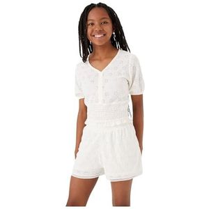 Garcia High Waist Casual Short van Gerecycled Polyester Wit