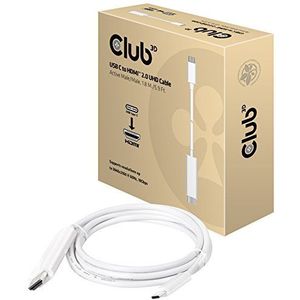 Club 3D compatible Adapter-Kabel - USB C auf HDMI™ 2.0 UHD - 1.8 m