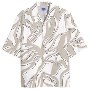 JACK & JONES Jorluke Gallery Resort Shirt Ss Tg, wit (bright white), XL