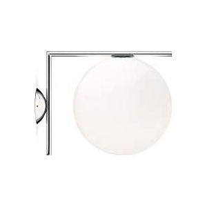 Flos IC C/W2 EU CRO, glas, chroom, 31,6 x 30 x 41,6 cm