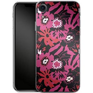 caseable Apple iPhone XR telefoonhoes - siliconen beschermhoes - schokabsorberend & krasbestendig oppervlak - kleurrijk design - Flower Works - bloemen bloemen bloemen