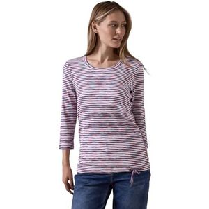 Gestreept shirt, Multicolor roze, S