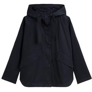 Marc O'Polo Overgangsjas voor dames met capuchon, relaxed fit, blauw, 32