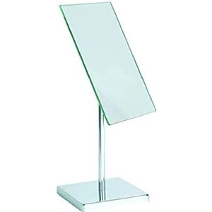 MSV spiegel, rechthoekig, met houder, staal, verchroomd, 16,5 x 15 x 37 cm