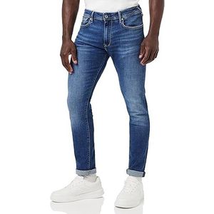 Pepe Jeans Stanley Jeans Regular Fit Regular Rise Denim voor heren, Blauw (Denim-hs6), 31W / 30L