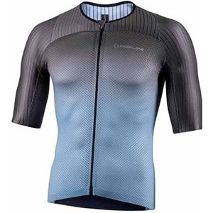 Nalini - BASERGOFITJ - Fietsshirt - Grijs - Blauw - Korte Mouwen - Heren