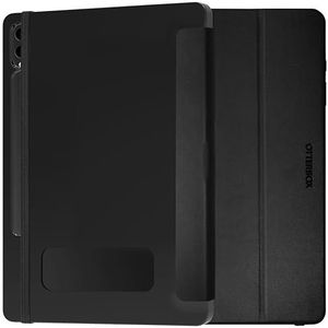 OtterBox React Folio-hoes voor Samsung Galaxy Tab S9+, schokbestendig, valbestendig, ultradun, beschermende folio-hoes, getest volgens militaire standaard, Zwart