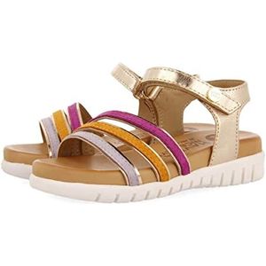 GIOSEPPO Veelkleurige leren sandalen met metallic leven voor meisjes, araure, roségoud, 31 EU