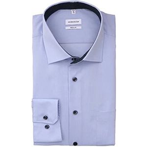 Seidensticker Heren Regular Fit Shirt met lange mouwen, lichtblauw, 40