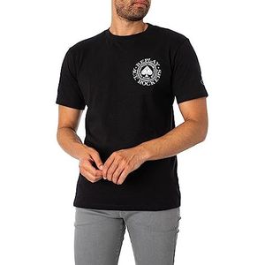 Replay Heren T-shirt korte mouwen ronde hals logo, zwart (Black 098), S, Zwart 098, S