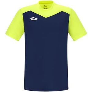 Gems JN11-0426 Bayern Heren Lange Shirt Blauw/Neon Geel Maat L