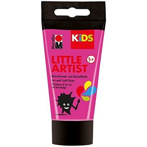 Marabu 03050002033 - KiDS Little Artist, kleur- en knutselverf, roze, 75 ml, veganistisch, droogt snel, voor kinderen vanaf 3 jaar