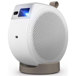 BenQ GV32 1080p draagbare plafondprojector, 500 ANSI lumen led, Google TV met Netflix-licentie, HDR10 met 95% Rec. 709, wifi & bluetooth, subwoofer luidspreker