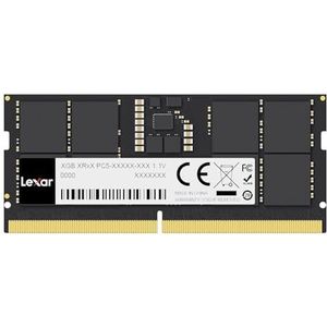 Lexar SODIMM 32GB DDR5 RAM 5600MHz, 262-Pin SODIMM, high-performance gaming DRAM SO-DIMM Geheugen voor Laptopgeheugen/alles-in-één Intel NUC mini-pc, 1,1 V, CL46-45-45-90 (LD5S32G56C46ST-BGS)