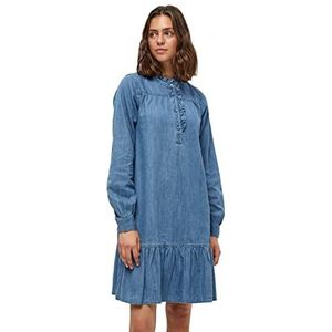 Minus Damen Vevina Jurk Kleid, 005 Denim, 38 EU
