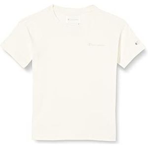 Champion Eco Future Light Jersey S/S T-shirt, ivoor, 7-8 jaar kinderen en jongens