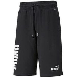 PUMA Heren Relaxed Pants Shorts Power Colourblocked heren, Zwart, S