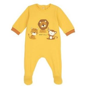 Chicco Katoenen rompertje met voet, pyjama voor kinderen en pasgeborenen, uniseks, Medium geel, 3 Maanden