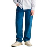 GANT - Relaxed Jeans - Blauw - Katoen - Verstelbare Tailleband