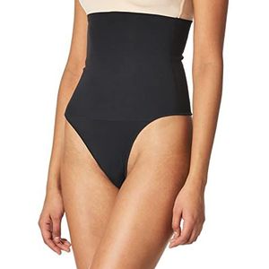 Maidenform Kanten slipje met hoge taille voor dames Tame Your Tummy, Zwart, XXL