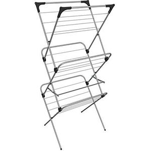 Vileda Sprint droogrek met 3 niveaus, droogrek voor binnen met 20 m waslijn