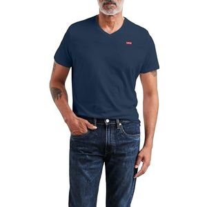 Levi's Original Housemark V-Neck T-shirt Mannen, Dress Blues, XS