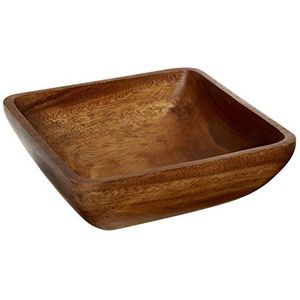 Houten schaal - VIFER solide Acacia houten schaal ronde houten schaal keukengerei voor salade soep rijst 1 stuk (20 x 7 cm Houten schaal - VIFER solide Acacia houten schaal ronde houten schaal keukengerei voor salade soep rijst 1 stuk (20 x 7 cm