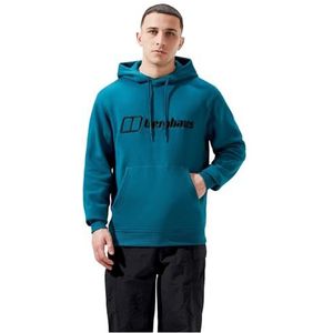 Berghaus Heren Logo Hoody Fleece Jas, Diepe Oceaan, S