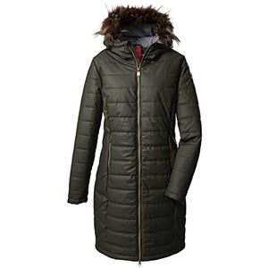 G.I.G.A. DX dames Casual PU-functionele parka in donslook met capuchon GW 12 WMN QLTD PRK, groen-antraciet, 40, 38879-000