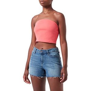 ONLY Dames Onlnessa S/L Bandeau JRS Top, Calypso Coral, XL