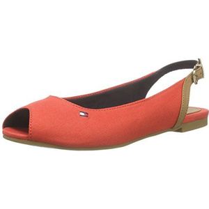 Tommy Hilfiger Dames A1285my 52d Slingback, Rood Red Clay 613, 36 EU