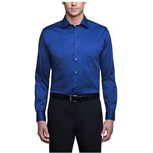 Van Heusen Herren Overhemd Regular Fit Flex Kraag Stretch Solid Smokinghemd, Koninklijk, 46 cm Hals 81/84 cm Ärmel (XXL)