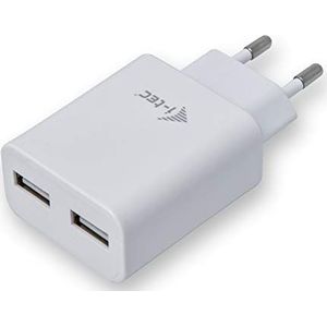 i-tec Universele Oplader USB 3.0-2x USB 3.0-Poort DC 5V/2,4 A, Wit